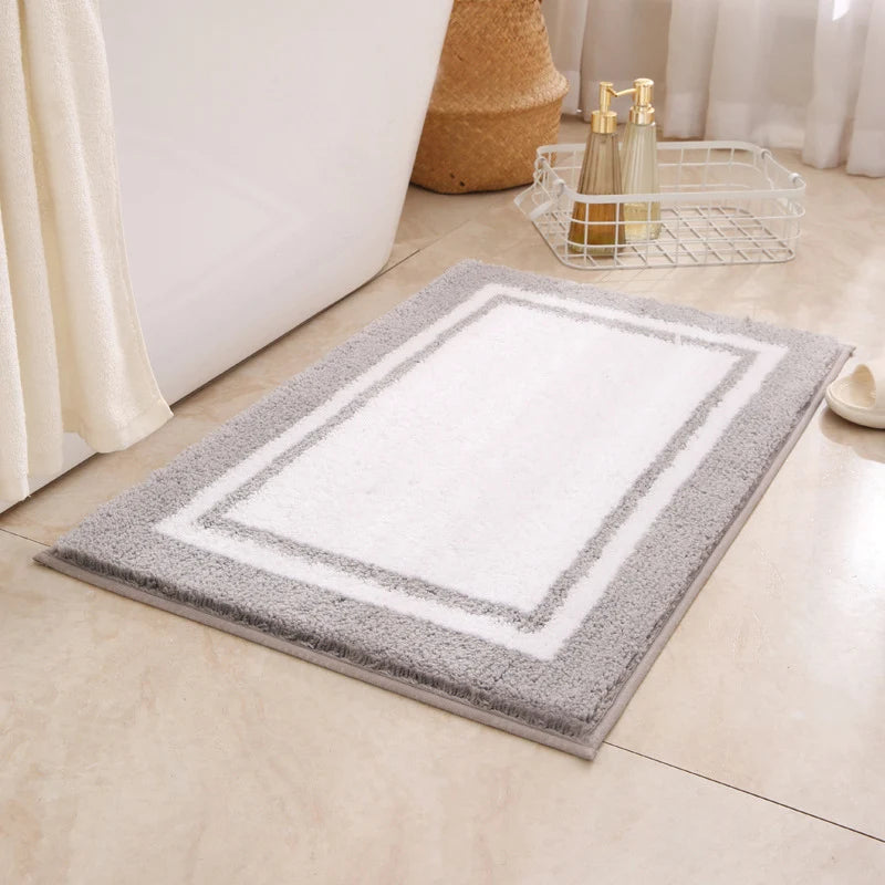 Bath Mat Plush Absorbent Non-Slip Machine Washable