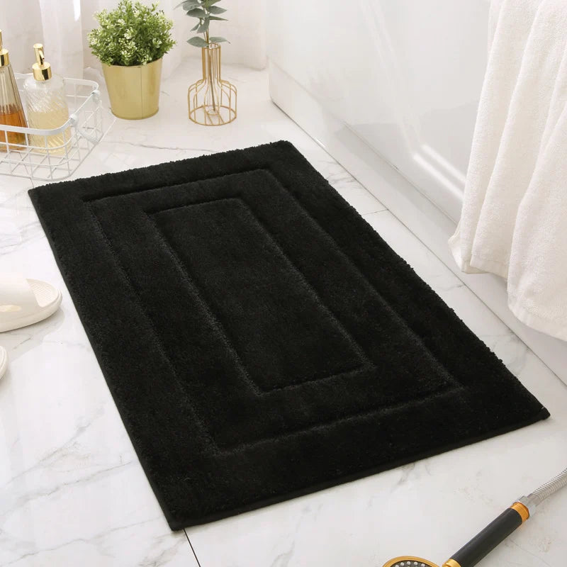 Bath Mat Soft Microfiber Absorbent Non-Slip Machine Washable