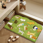 Bath Mat Soft Plush Non-Slip Machine Washable