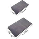Bath Mat Super Absorbent Coral Velvet Non-Slip Backing