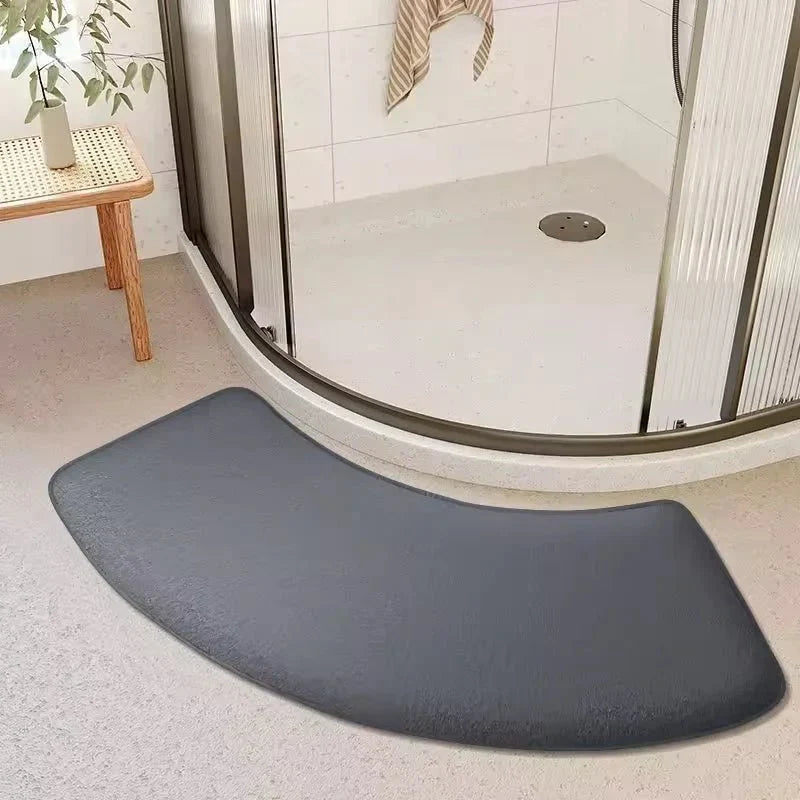 Bath Mat Super Absorbent Coral Velvet Non-Slip Backing