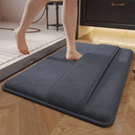 Bath Mat Super Absorbent Coral Velvet Non-Slip Backing