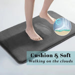 Bath Mat Super Absorbent Coral Velvet Non-Slip Backing
