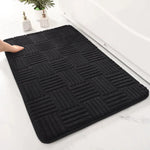 Bath Mat Thick Absorbent Non-Slip Striped Design