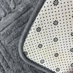 Bath Mat Thick Absorbent Non-Slip Striped Design