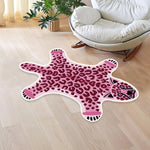 Bath Mat Tiger-Shaped Plush Non-Slip Backing