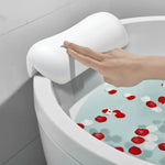Bath Pillow Contoured Neck Support With Suction Cups