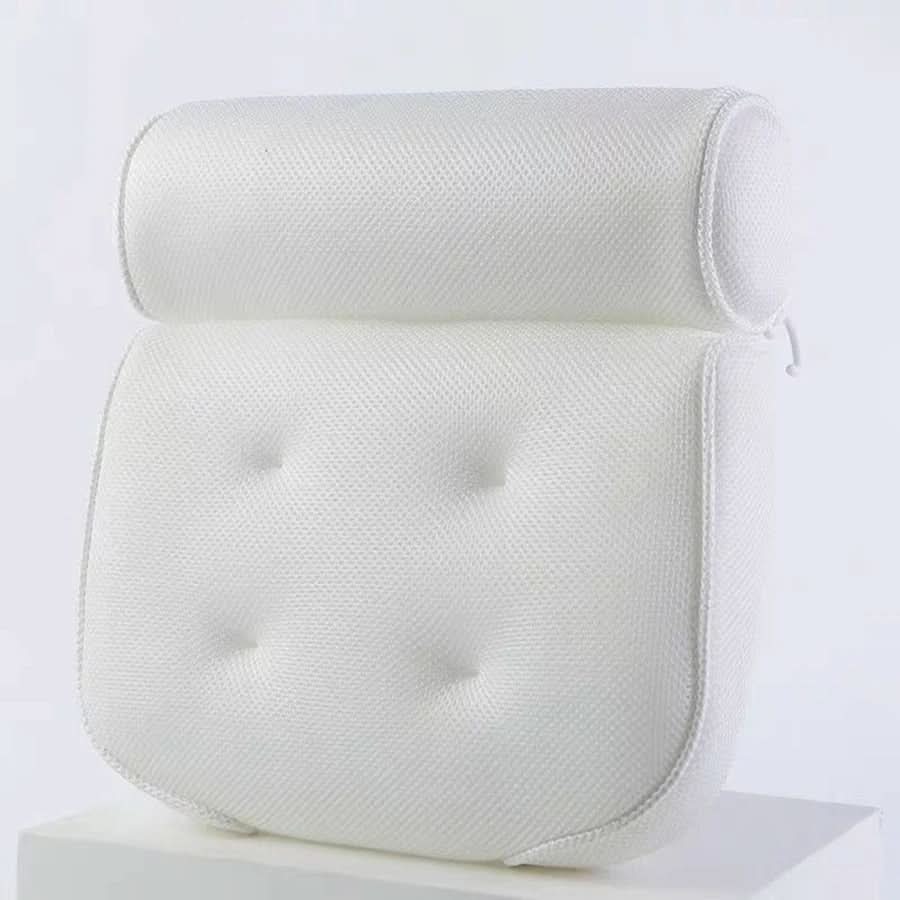 Bath Pillow Ergonomic 4D Air Mesh Non-Slip Support