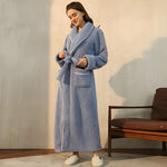 Bathrobe Sherpa Fleece Shawl Collar & Pockets
