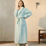 Bathrobe Soft Fleece Cozy Warmth For Home Relaxation