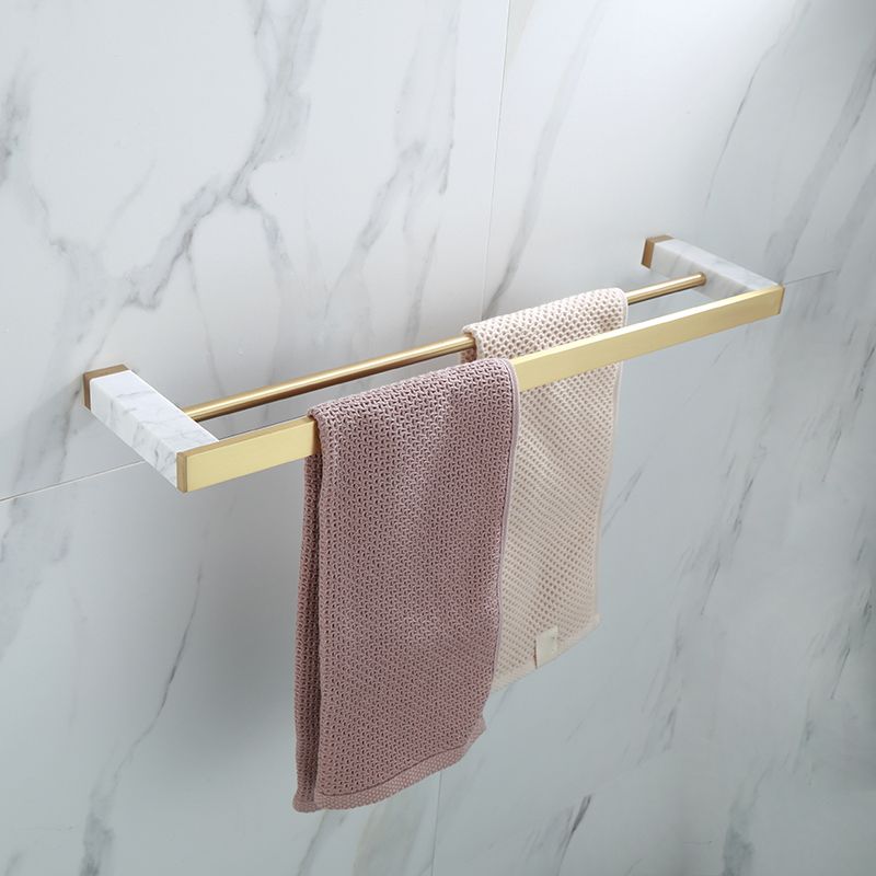 Bathroom Accessories Set Glossy Gold Finish Corrosion Resistant