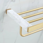 Bathroom Accessories Set Glossy Gold Finish Corrosion Resistant