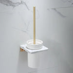 Bathroom Accessories Set Glossy Gold Finish Corrosion Resistant