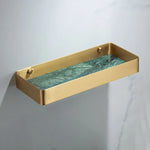 Bathroom Accessories Set Gold Marble Finish & Rust Resistant