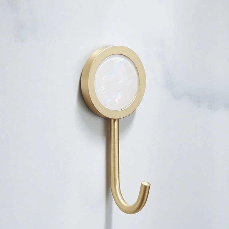 Bathroom Accessories Set Gold Marble Finish & Rust Resistant