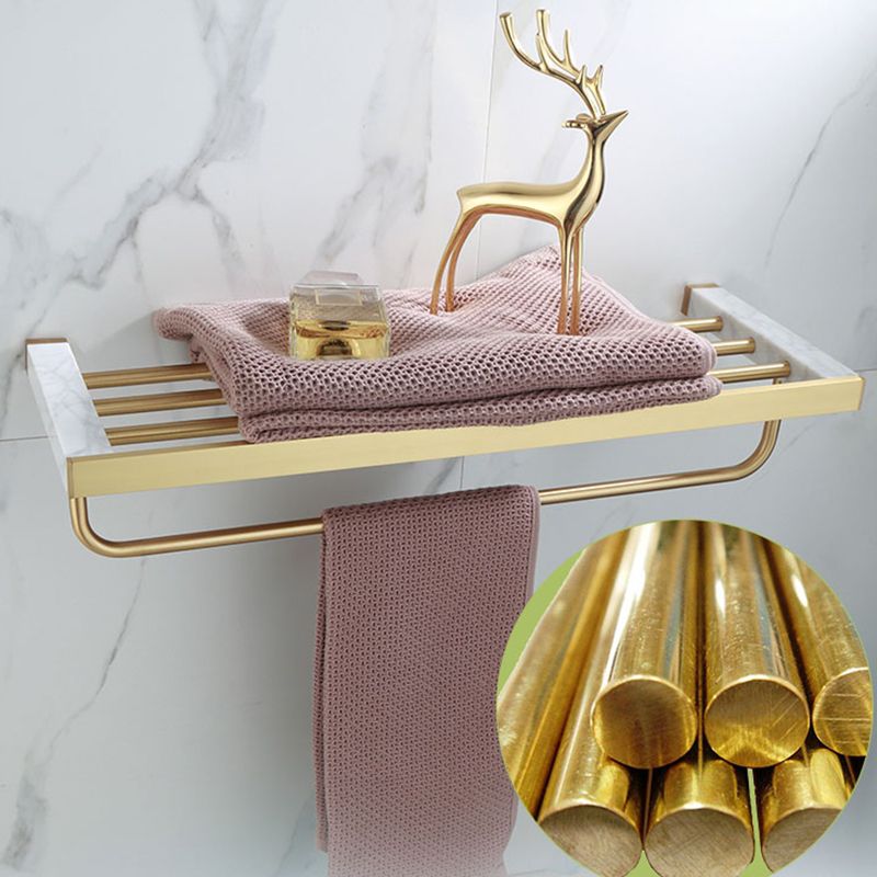 Bathroom Accessories Set Gold Marble Finish & Rust Resistant