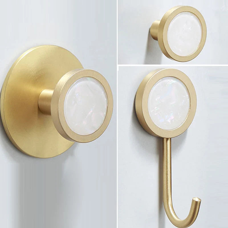 Bathroom Accessories Set Gold Marble Finish & Rust Resistant