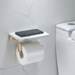 Bathroom Accessories Set Gold Marble Finish & Rust Resistant