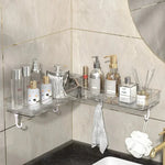 Bathroom Corner Organizer Wall-Mounted Space-Saving