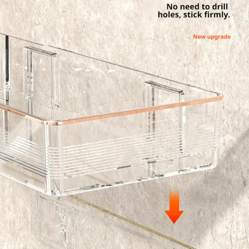 Bathroom Corner Organizer Wall-Mounted Space-Saving
