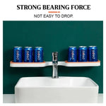 Bathroom Corner Shelf Drill-Free Adjustable Rotating With Drainage Holes