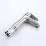 Bathroom Faucet Copper Single-Handle Low Arc