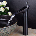 Bathroom Faucet Waterfall Spout Brass Construction