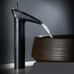 Bathroom Faucet Waterfall Spout Brass Construction