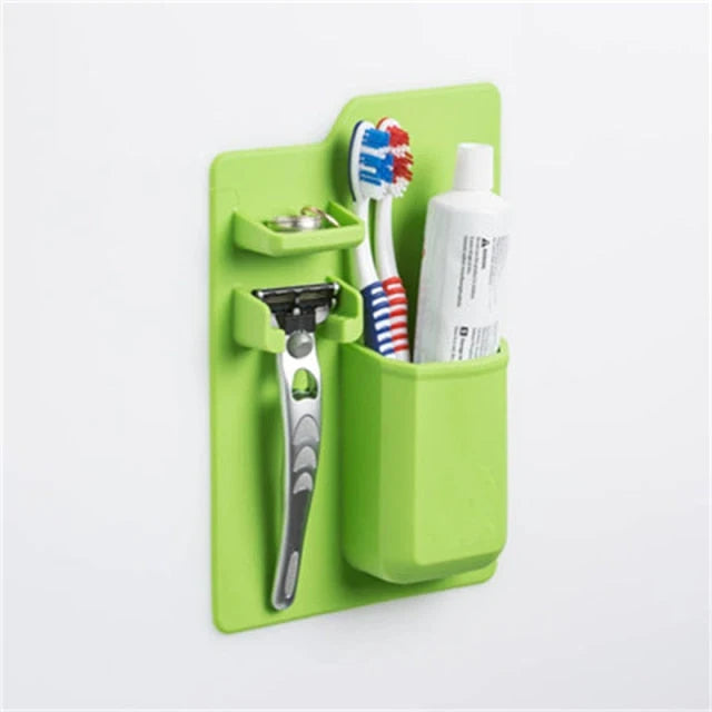Bathroom Organizer Silicone Drainage Design Adhesive-Free