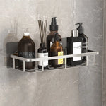 Bathroom Shelf Suction Mount Tool-Free Rust-Resistant Metal
