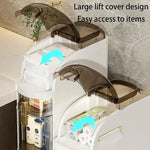 Bathroom Storage Cabinet Slim Rolling Waterproof 2-Tier