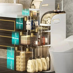 Bathroom Storage Cabinet Slim Rolling Waterproof 2-Tier