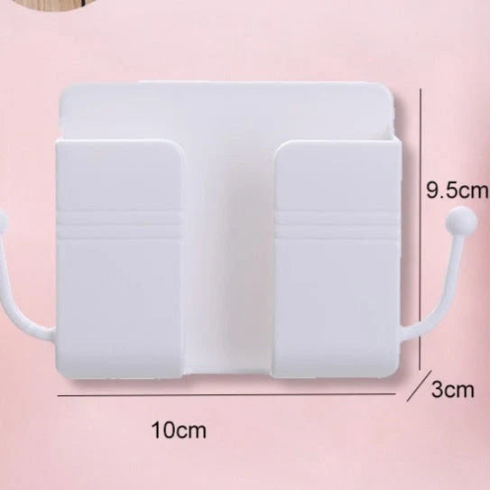 Bathroom Storage Organizer Double-Tier Self-Adhesive Wall-Mounted