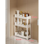 Bathroom Storage Shelf Slim 3-Tier Freestanding Organizer