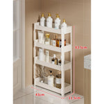 Bathroom Storage Shelf Slim 3-Tier Freestanding Organizer