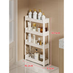 Bathroom Storage Shelf Slim 3-Tier Freestanding Organizer