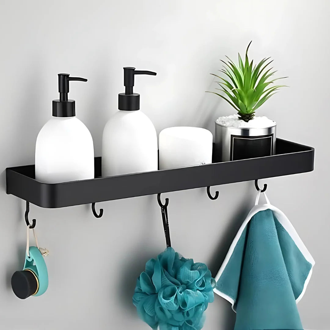 Bathroom Wall Shelf Aluminum Wall-Mounted Corrosion-Resistant