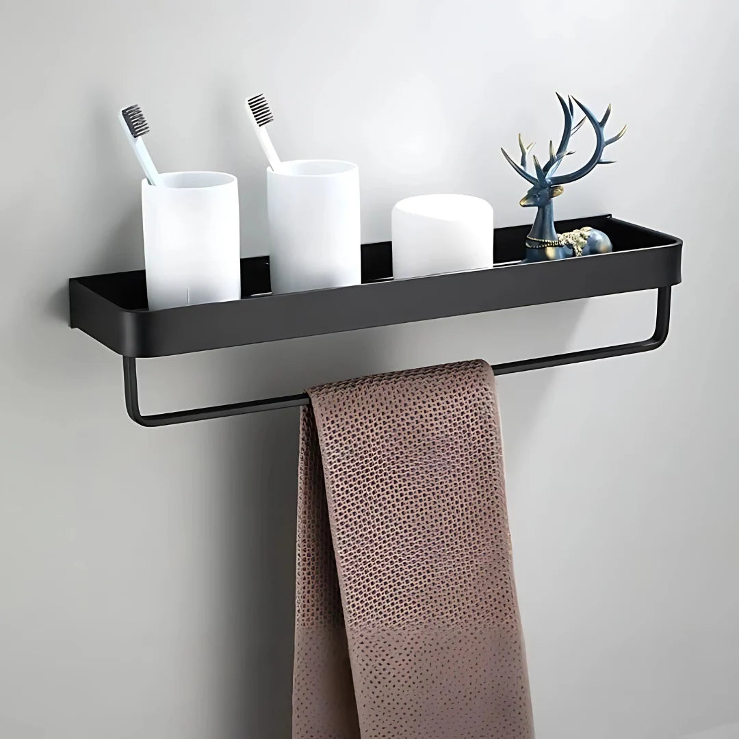 Bathroom Wall Shelf Aluminum Wall-Mounted Corrosion-Resistant