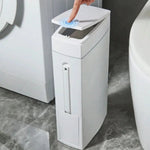 Bathroom Waste Bin With Toilet Brush Space-Saving 4.5 L
