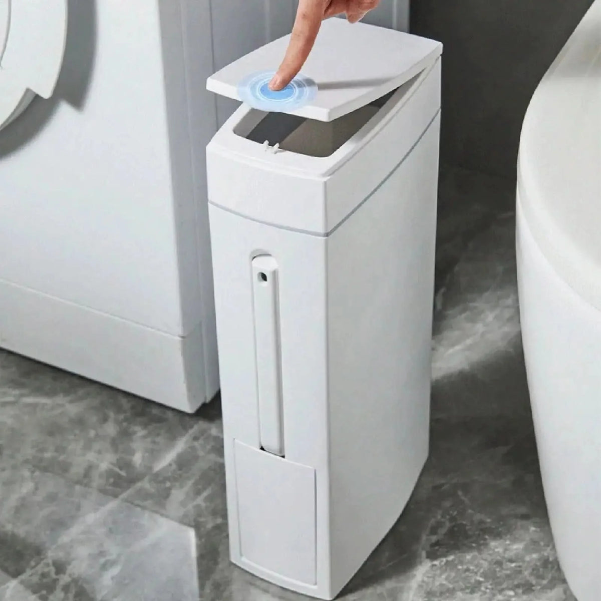 Bathroom Waste Bin With Toilet Brush Space-Saving 4.5 L