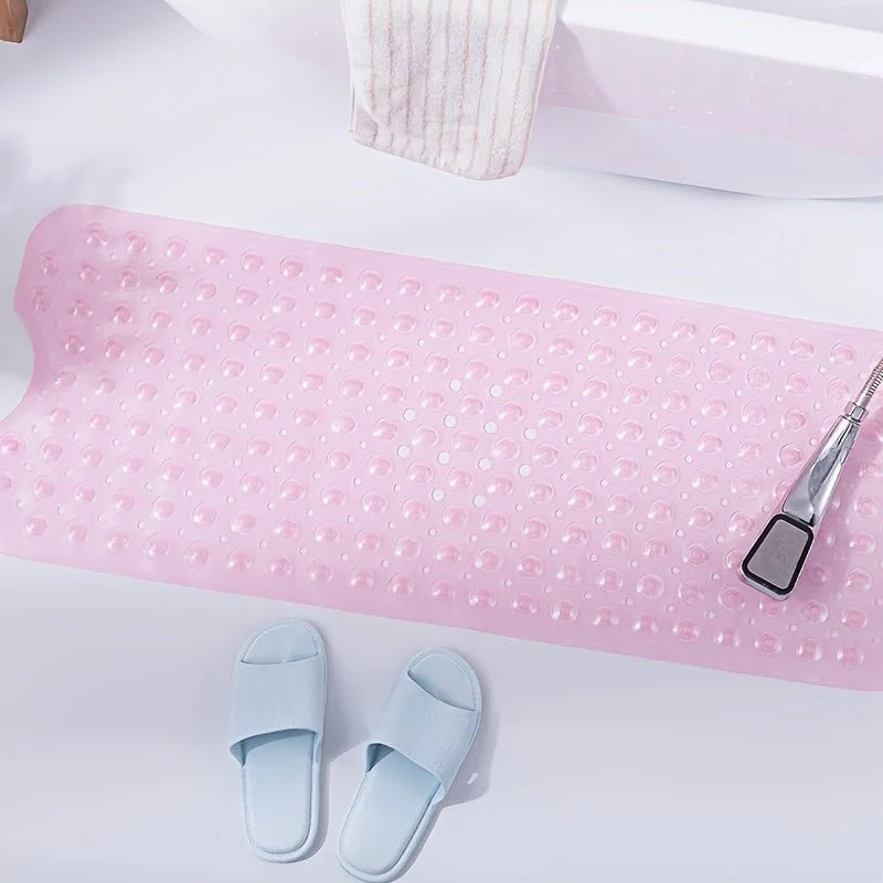 Bathtub Mat Non-Slip Suction Cups Quick-Drain Design
