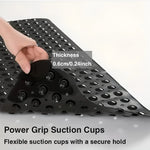 Bathtub Mat Non-Slip Suction Cups Quick-Drain Design
