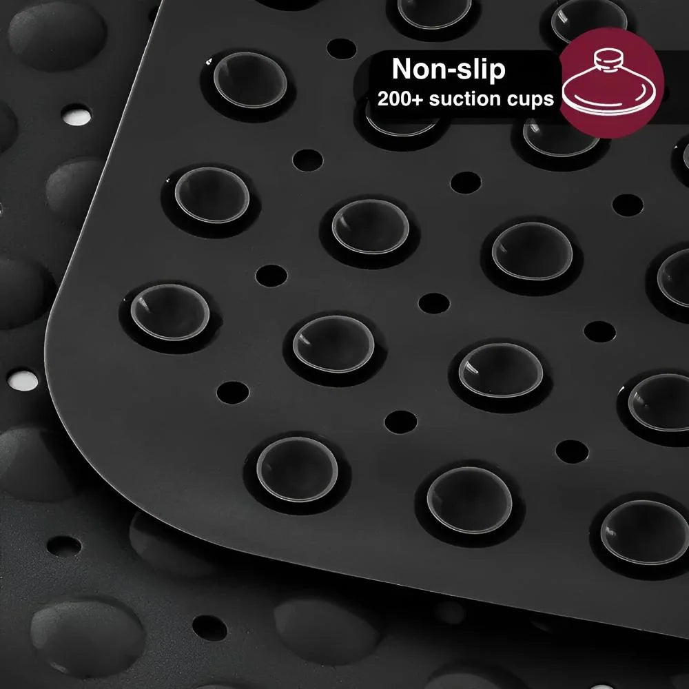 Bathtub Mat Non-Slip Suction Cups Quick-Drain Design