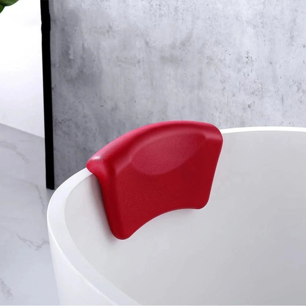 Bathtub Pillow Ergonomic Neck Support Non-Slip Quick-Dry