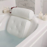 Bathtub Pillow Extra-Thick Foam Six Suction Cups