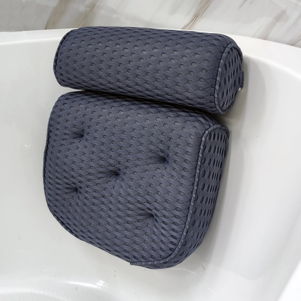 Bathtub Pillow Extra-Thick Foam Six Suction Cups