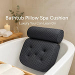 Bathtub Pillow Extra-Thick Foam Six Suction Cups