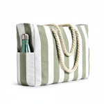 Beach Bag Extra-Large Water-Resistant Foldable with Zipper Closure