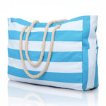 Beach Bag Extra-Large Water-Resistant Foldable with Zipper Closure