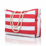 Beach Bag Extra-Large Water-Resistant Foldable with Zipper Closure
